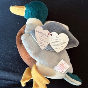 Ty Plush Mallard Duck in Teal, Brown, Gray, Cream